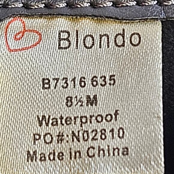 Blondo Luisa Gray Suede Waterproof Wedge Heel Chelsea Ankle Boots Size 8.5M - Picture 5 of 11